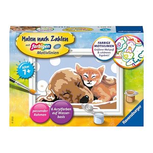 Ravensburger Malen-nach-Zahlen Tierliebe mehrfarbig