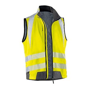 KÜBLER® unisex Warnweste REFLECTIQ warngelb, anthrazit Größe S