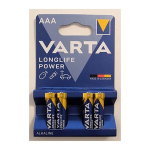 VARTA Batterien LONGLIFE Power Alkali-Mangan Micro AAA 1,5 V, 4 St.