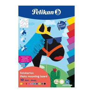 Pelikan Fotokarton Block FOKA, 10 Blatt, 23X33cm, f.s.