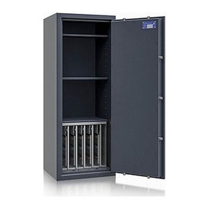 ISS safe4key Schlüsseltresor grau mit 280 Haken, Doppelbartschloss, 50,0 x 42,0 x 130,0 cm, 1 St.