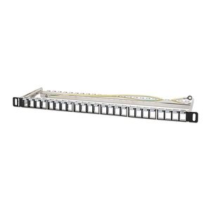 INTELLINET 24-Port Patchpanel geschirmt und unbestückt 0,5HE