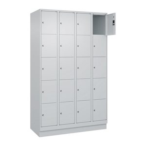 CP Schließfachschrank Classic PLUS lichtgrau 080020-405 S10003, 20 Schließfächer 120,0 x 50,0 x 195,0 cm