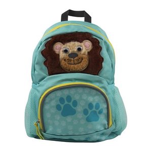 DONAU Kindergartenrucksack Löwe Kunstfaser blau