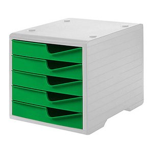 styro Schubladenbox styroswingbox  gecko 275-8430.5181, DIN A4 mit 5 Schubladen, 1 St.