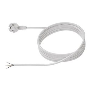 BACHMANN Aderendhülsen Netzkabel 3,0 m weiß, 1 St.