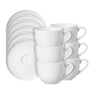 Ritzenhoff & Breker Kaffeetassen-Set Skagen weiß 220,0 ml 12-tlg., 6 St.