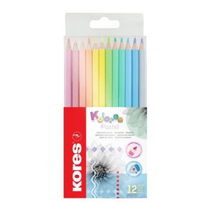 Kores® KOLORES Pastell Buntstifte mehrfarbig, 12 St.