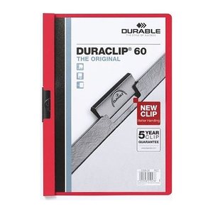 DURABLE Klemmhefter DURACLIP rot, 25 St.