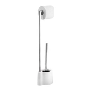 WENKO WC-Garnitur Avola weiß, silber Metall, 1 St.