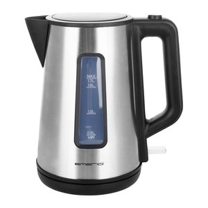 Emerio Wasserkocher, 1.7L, Cool Wall, silber