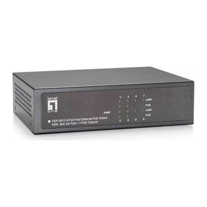 LevelOne PoE+Switch 4xFE PoE/4xFE 65W Metall