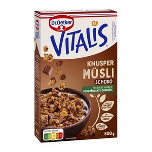 Dr. Oetker Vitalis Knuspermüsli Schoko Müsli 500,0 g, 1 St.