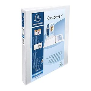 Exacompta Kreacover Ringbuch 2-Ringe weiß 3,8 cm DIN A4, 1 St.