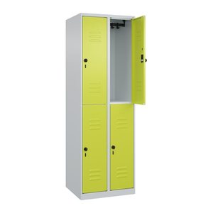 CP Spind Classic Plus clowngrün, lichtgrau 080300-20 S10009, 4 Schließfächer 60,0 x 50,0 x 185,0 cm