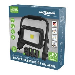 ANSMANN FL30W 18V LED Akku-Baustrahler schwarz 30 W