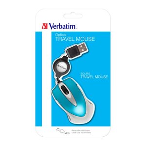 Verbatim Maus Go Mini kabelgebunden USB Karibikblau retail