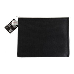 FolderSys Reißverschlussbeutel DIN A4 schwarz/grau 0,15 mm, 1 St.