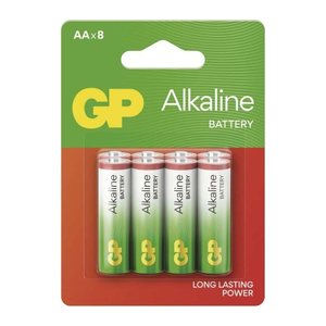 GP Batterien Long Lasting Power Alkaline Mignon AA 1,5 V, 8 St.