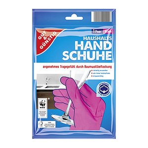 GUT&GÜNSTIG unisex Einmalhandschuhe rosa Größe S, 1 St.