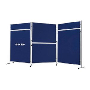 FRANKEN Trennwand ECO, doppelseitig, blau 120,0 x 150,0 cm, 1 St.