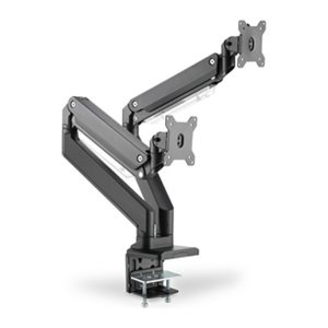 DIGITUS Monitor-Halterung DA-90427 schwarz für 2 Monitore, Tischklemme