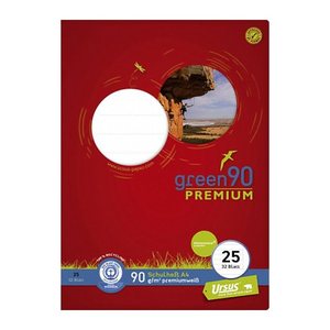 Staufen® Schulheft Premio Lineatur 25 liniert DIN A4 Außenrand, 32 Blatt, 1 St.