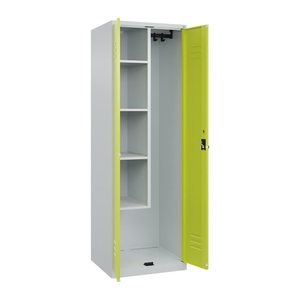 CP Putzmittelschrank Classic Plus 080100-00 S10009 lichtgrau, clowngrün 4 Fachböden 60,0 x 50,0 x 185,0 cm, aufgebaut, 1 St.