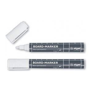 SIGEL artverum® Kreidemarker weiß 2,0 - 3,0 mm, 2 St.