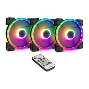 Inter-Tech Lüfter 140*140*25 ARGUS RGB-FAN SET RS-14 retail