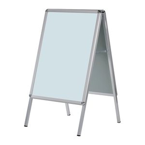 FRANKEN Kundenstopper Standard silber DIN A0 2 Fächer 89,0 x 98,0 x 144,0 cm, 1 St.