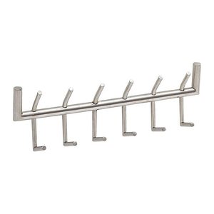 WOHNLING Wandgarderobe WL6.444 silber Metall 12 Haken 60,0 x 19,0 cm, 1 St.