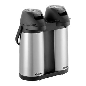Bartscher Isolierkannen Duo 1,9L-ST schwarz, silber 2x 1,9 l, 1 St.
