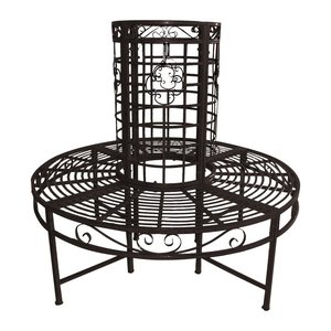 Garden Pleasure Baumbank LARISSA 950253 schwarz Metall 121,0 cm