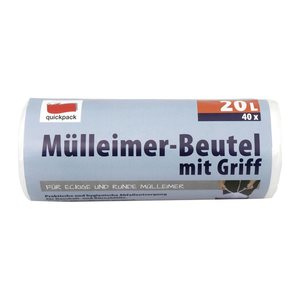 quickpack Müllbeutel 20,0 l transparent, 40 St.