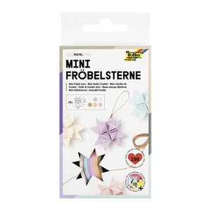 folia Faltblätter Fröbelsterne mini Kraftpapier braun 100 Blatt