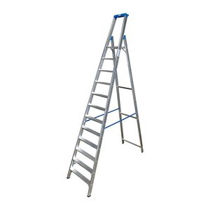 KRAUSE Stehleiter einseitig STABILO silber 12 Stufen, H: 375,0 cm