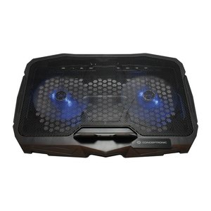 CONCEPTRONIC 2-Fan USB-A2.0 Laptop-Kühlpad 7Kg ERGO 17" sw