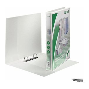 LEITZ Präsentationsringbücher 2-Ringe weiß 3,7 cm DIN A4, 6 St.