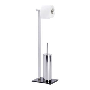 WENKO WC-Garnitur Lava silber Metall, 1 St.