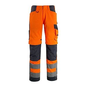 MASCOT® unisex Warnschutzhose Kendal  orange, schwarzblau Größe 50