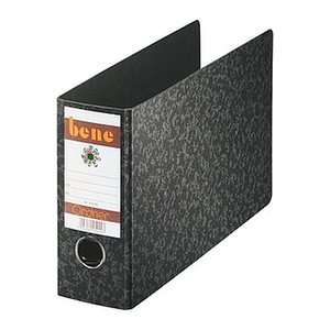 bene Spezial Ordner schwarz marmoriert Karton 7,5 cm DIN A5 quer, 1 St.