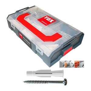 TOX L-Boxx Mini Electro TRIKA 094901301 Dübel- und Schrauben-Sortiment, 232-teilig