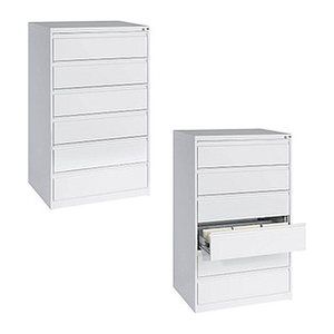 CP Acurado Karteischrank verkehrsweiß 6 Schubladen 78,7 x 59,0 x 135,7 cm, 1 St.