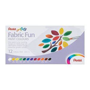 Pentel Arts FFPC1-12 Stoffmalfarbe farbsortiert 12 x 6,0 ml, 1 St.