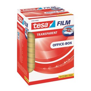 tesa OFFICE-BOX Klebefilm transparent 12,0 mm x 66,0 m 12 Rollen