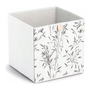 Zeller Grass Aufbewahrungsbox weiß 32,0 x 32,0 x 32,0 cm, 1 St.