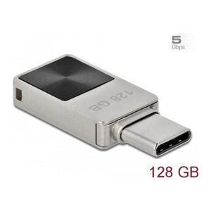 DELOCK Mini USB 3.2Gen1 USB-C Speicherstick 128GB Metallgeh.