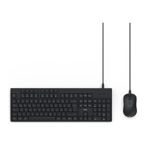 hama CKM-200 Tastatur-Maus-Set kabelgebunden schwarz