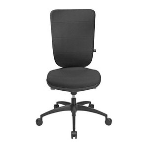 Topstar Bürostuhl Soft Pro 100, NN400 T20 Stoff schwarz, Gestell schwarz